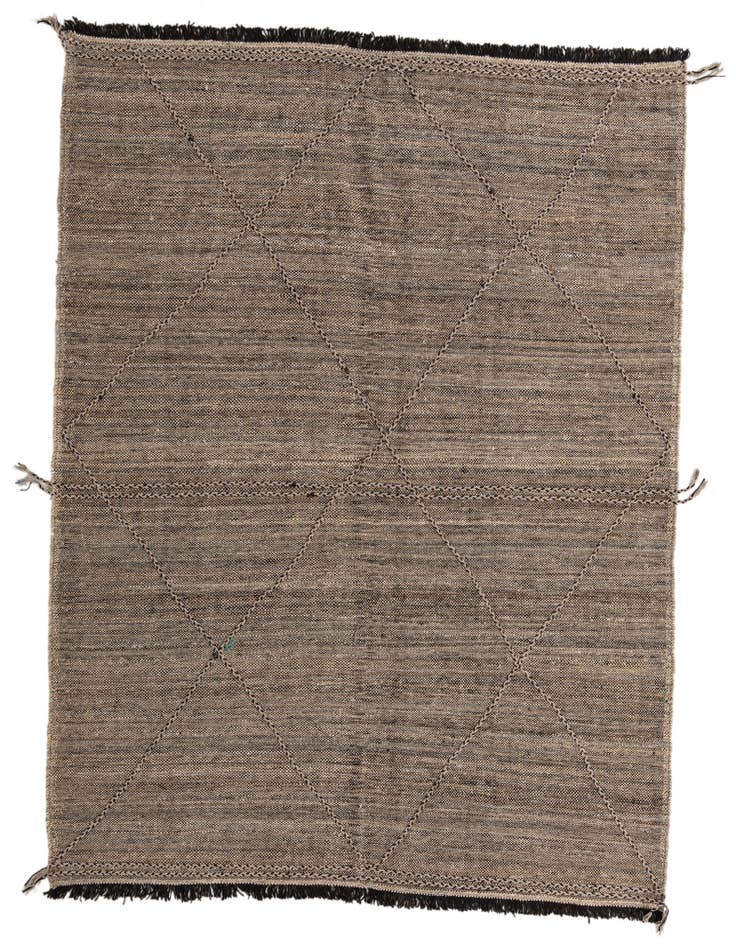 Detail image of 7' 2 x 9' 6 Hand Knotted Moroccan Wool Rug