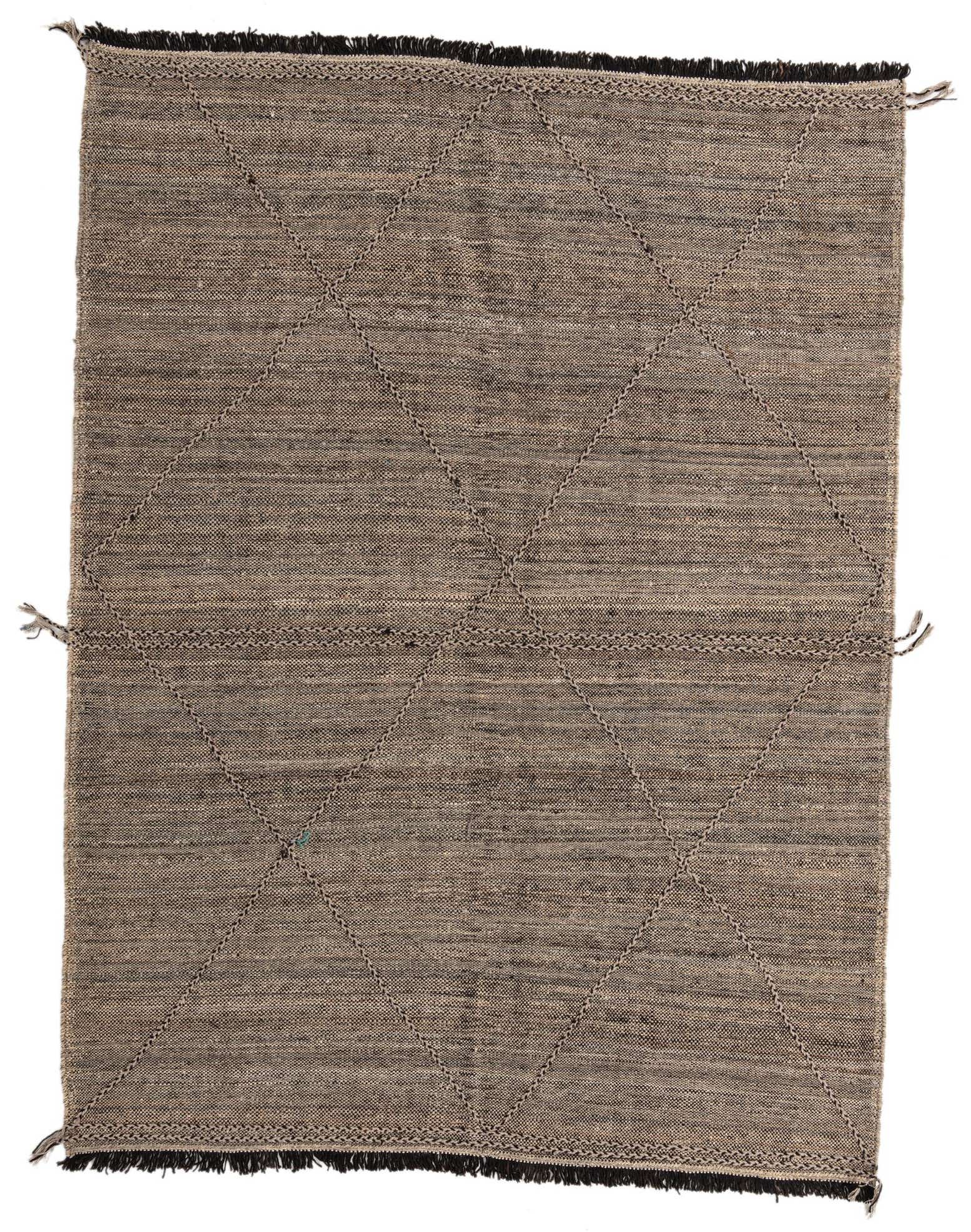 7' 2 x 9' 6 Hand Knotted Moroccan Wool Rug