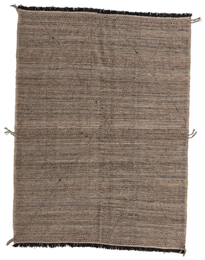 7' 2 x 9' 6 Hand Knotted Moroccan Wool Rug