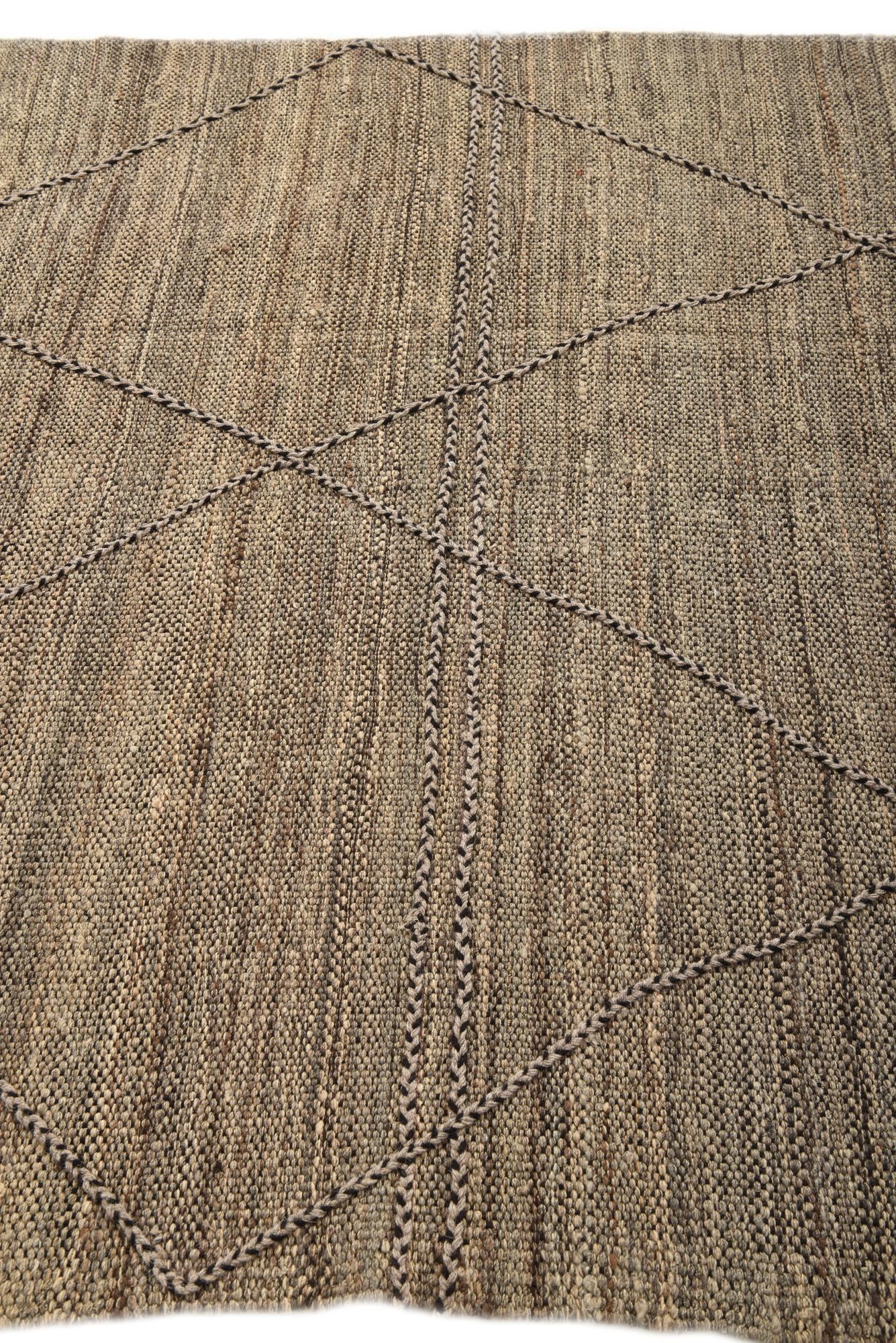 5' 7 x 7' 9 Hand Knotted Moroccan Wool Rug