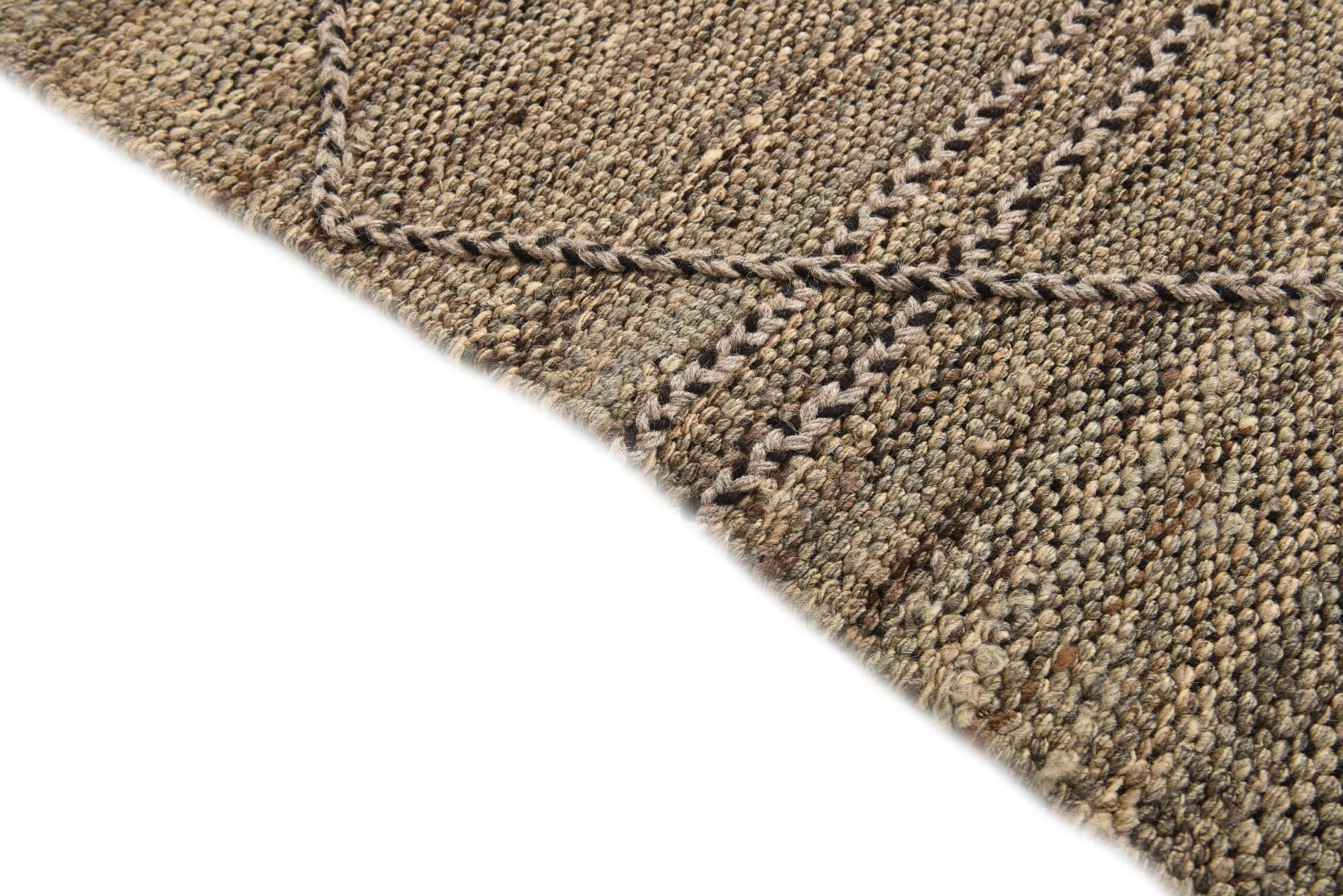 5' 7 x 7' 9 Hand Knotted Moroccan Wool Rug