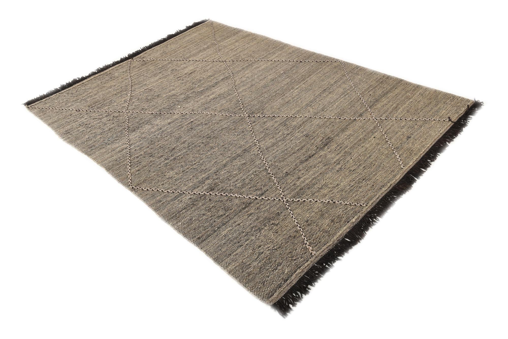 5' 10 x 7' 10 Hand Knotted Moroccan Wool Rug