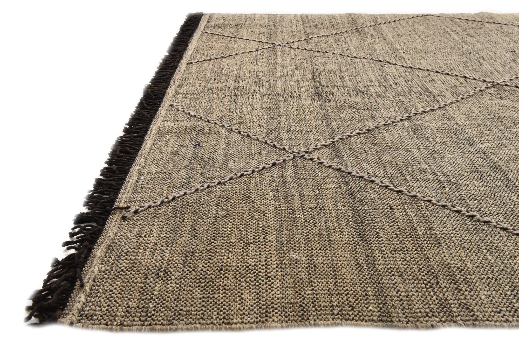 5' 10 x 7' 10 Hand Knotted Moroccan Wool Rug