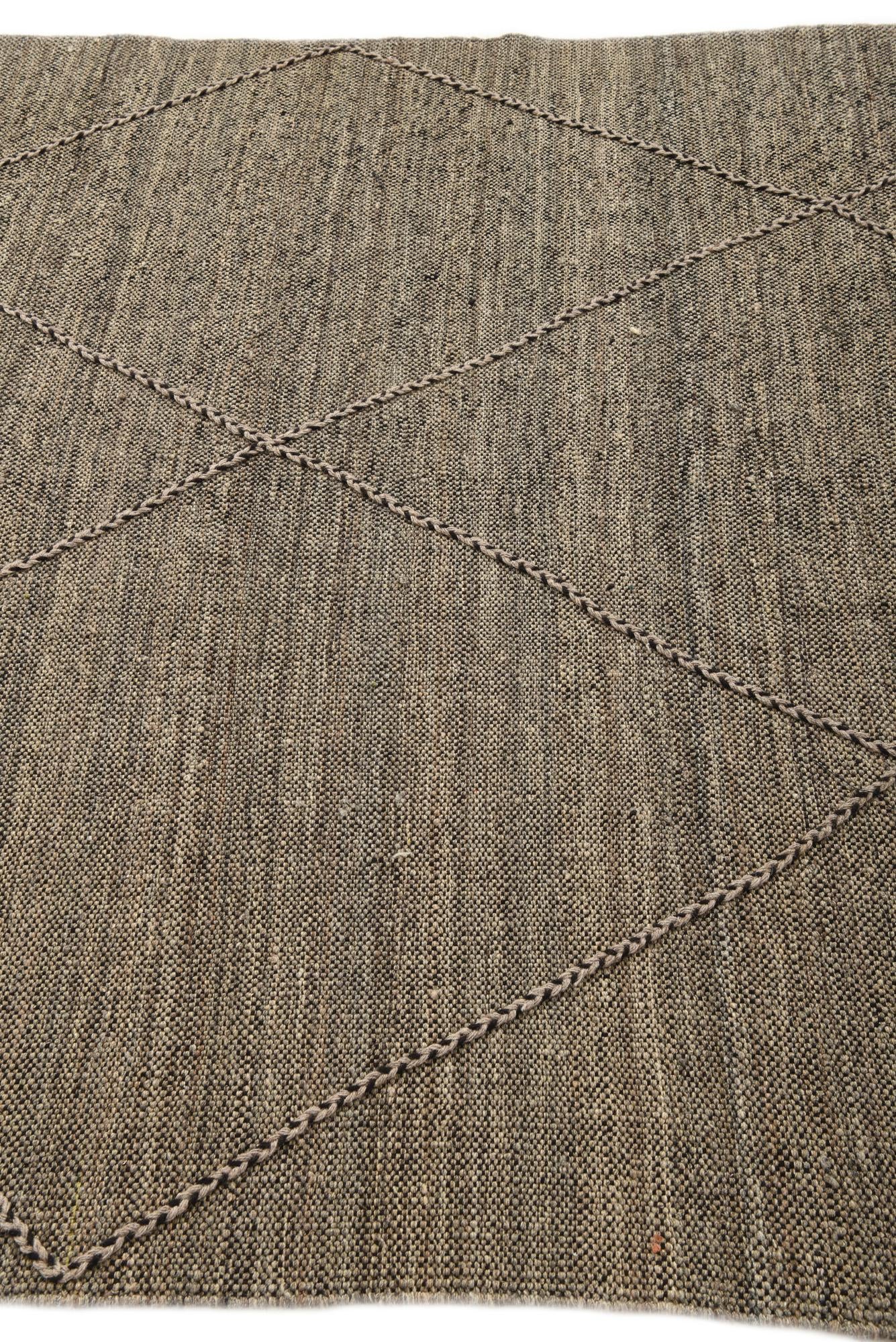 5' 10 x 7' 10 Hand Knotted Moroccan Wool Rug