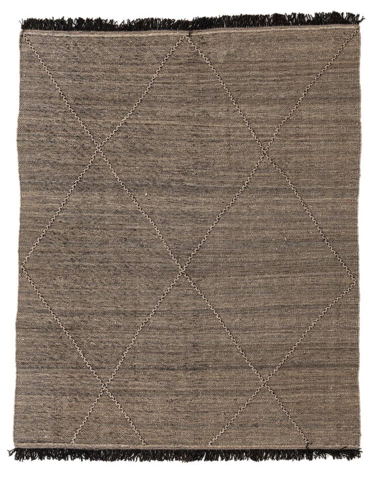 Detail image of 5' 10 x 7' 10 Hand Knotted Moroccan Wool Rug