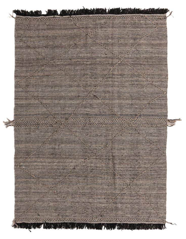 Detail image of 5' 9 x 7' 6 Hand Knotted Moroccan Wool Rug