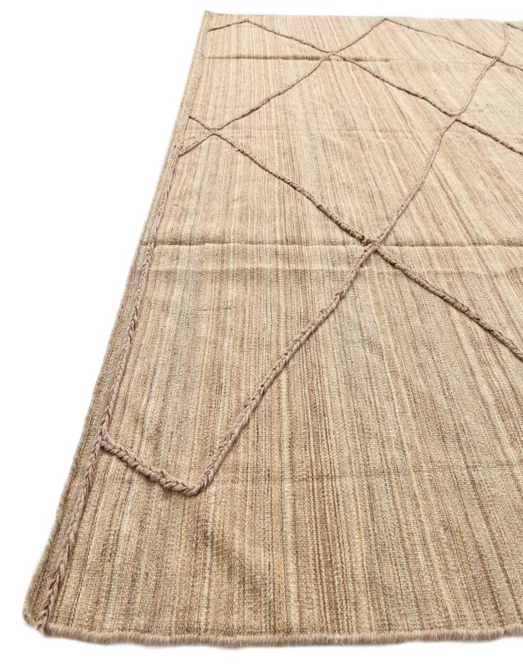 Detail image of 8' 2 x 9' 10  Hand Knotted Moroccan Wool Rug