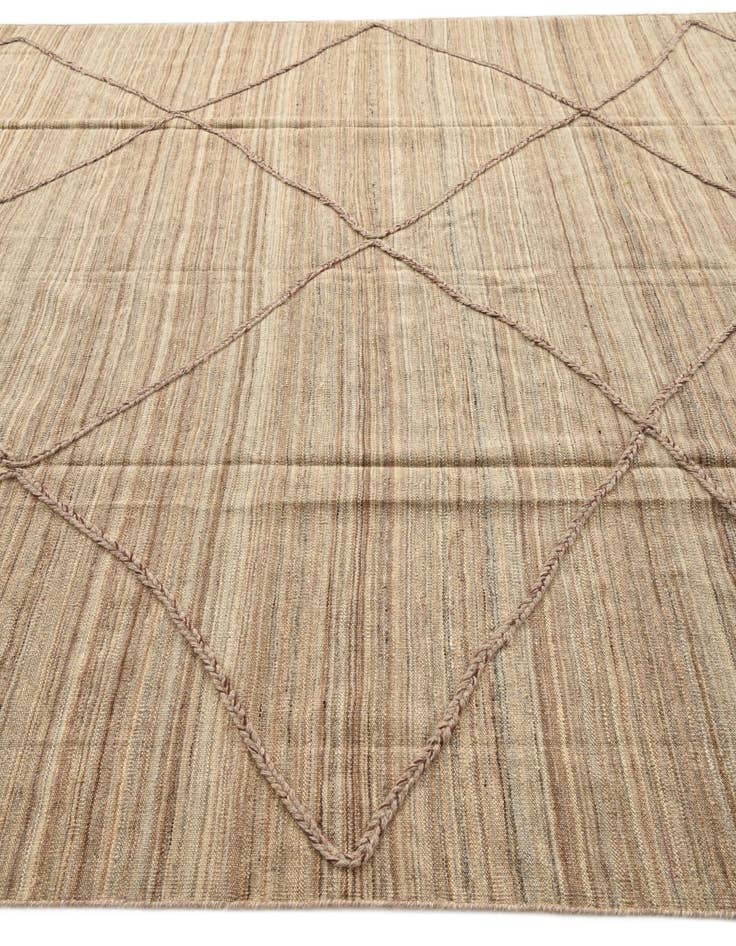 Detail image of 8' 2 x 9' 10  Hand Knotted Moroccan Wool Rug