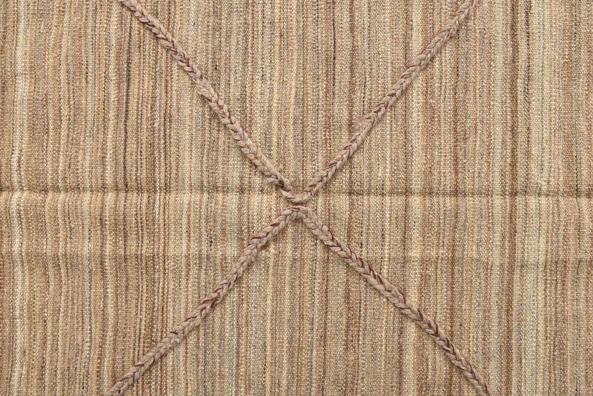 8' 2 x 9' 10 Hand Knotted Moroccan Wool Rug