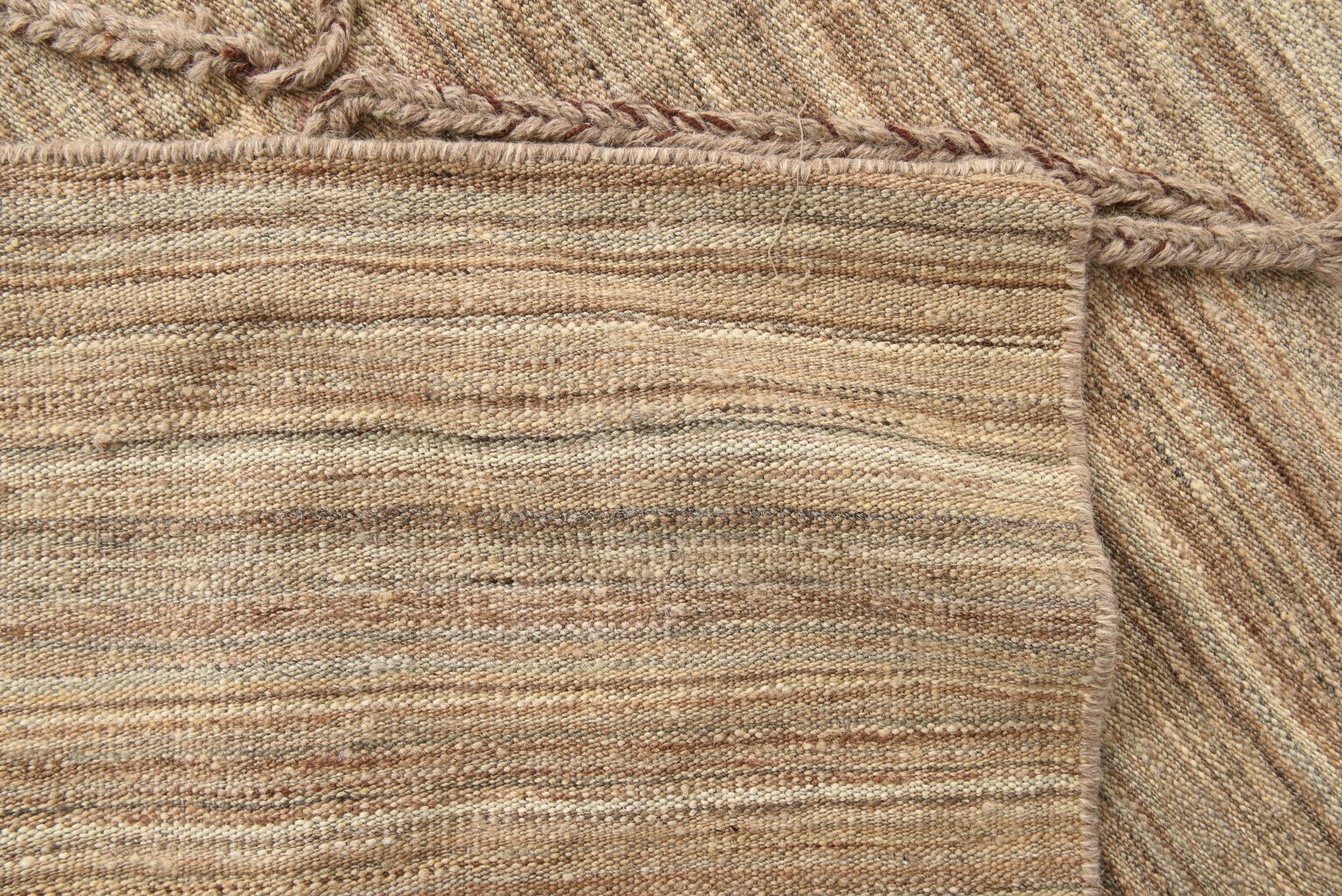 8' 2 x 9' 10 Hand Knotted Moroccan Wool Rug