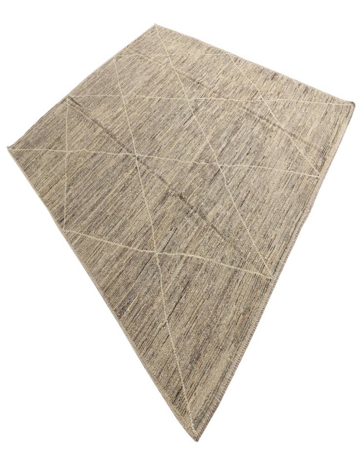 Detail image of 8' 9 x 10' 10  Hand Knotted Moroccan Wool Rug