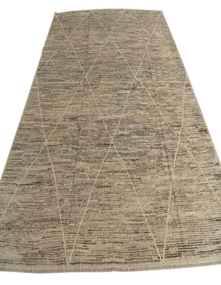 Detail image of 8' 9 x 10' 10  Hand Knotted Moroccan Wool Rug