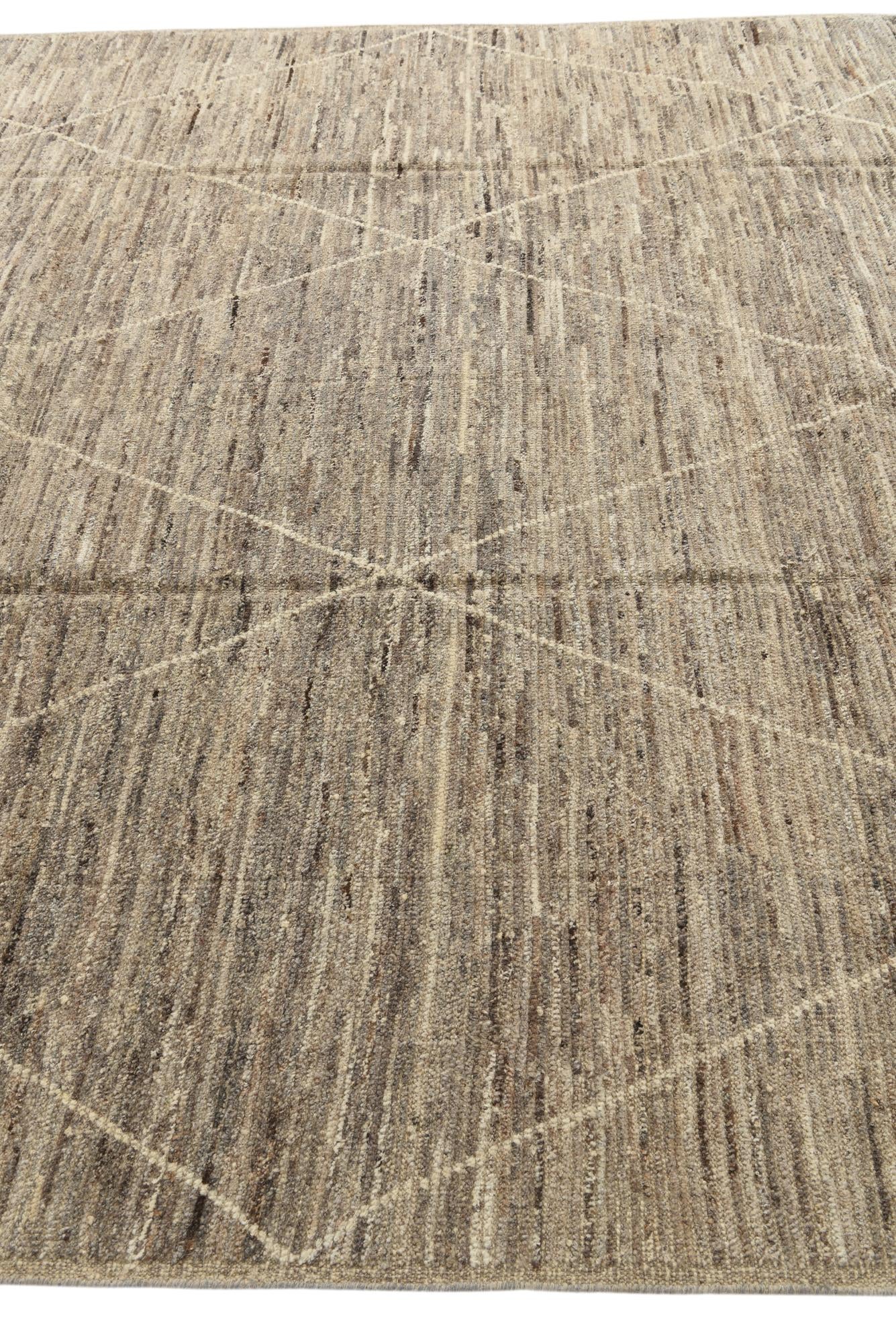 8' 9 x 10' 10 Hand Knotted Moroccan Wool Rug