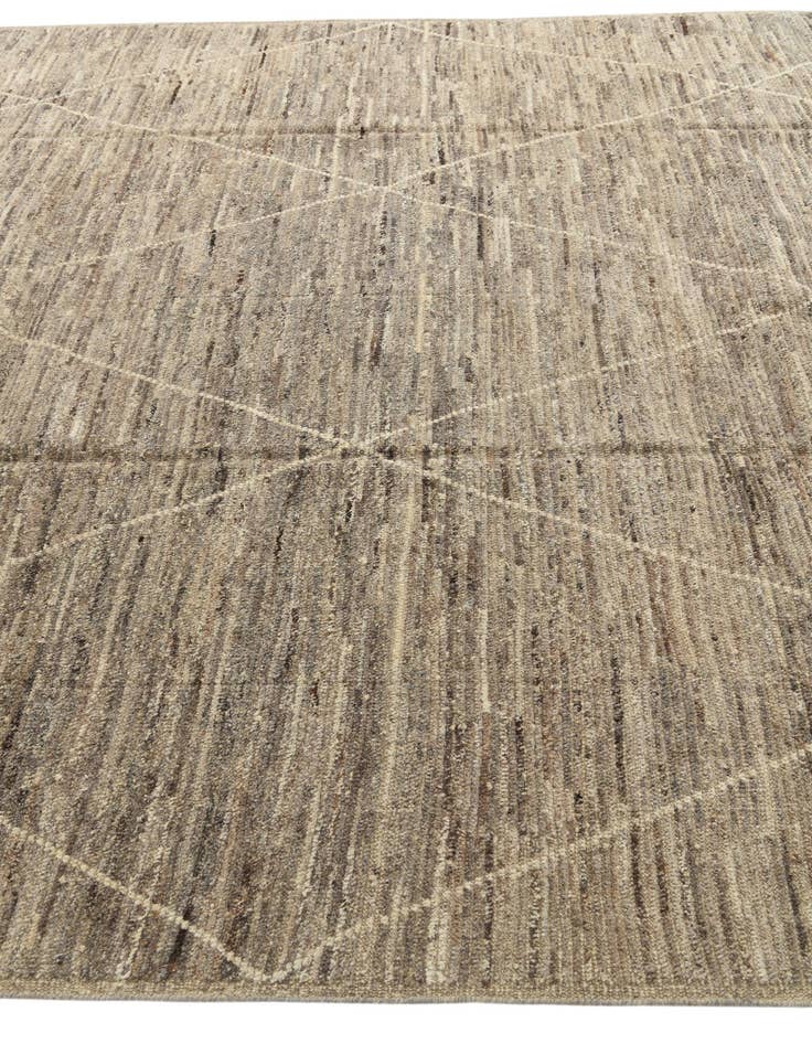 Detail image of 8' 9 x 10' 10  Hand Knotted Moroccan Wool Rug