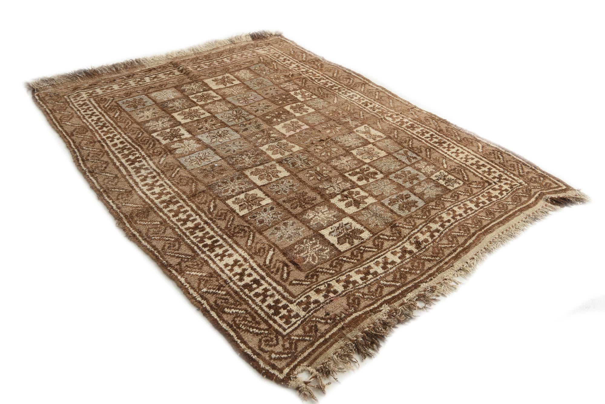 5' 4 x 7' 3 Hand Knotted Moroccan Wool Rug