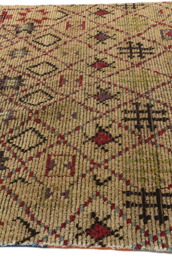 6' 2 x 9' 7 Hand Knotted Moroccan Wool Rug