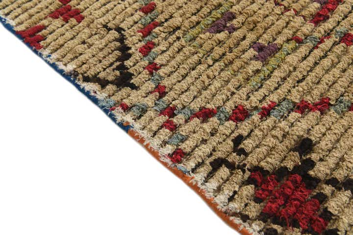 6' 2 x 9' 7 Hand Knotted Moroccan Wool Rug