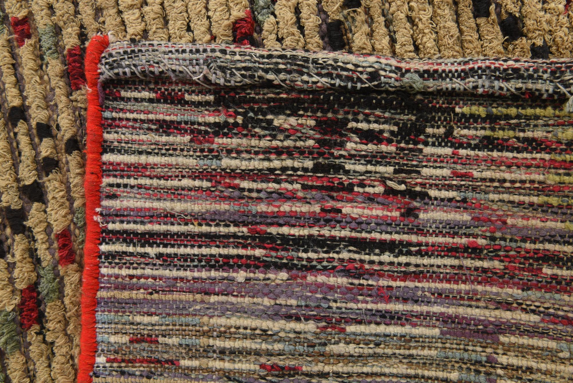 6' 2 x 9' 7 Hand Knotted Moroccan Wool Rug