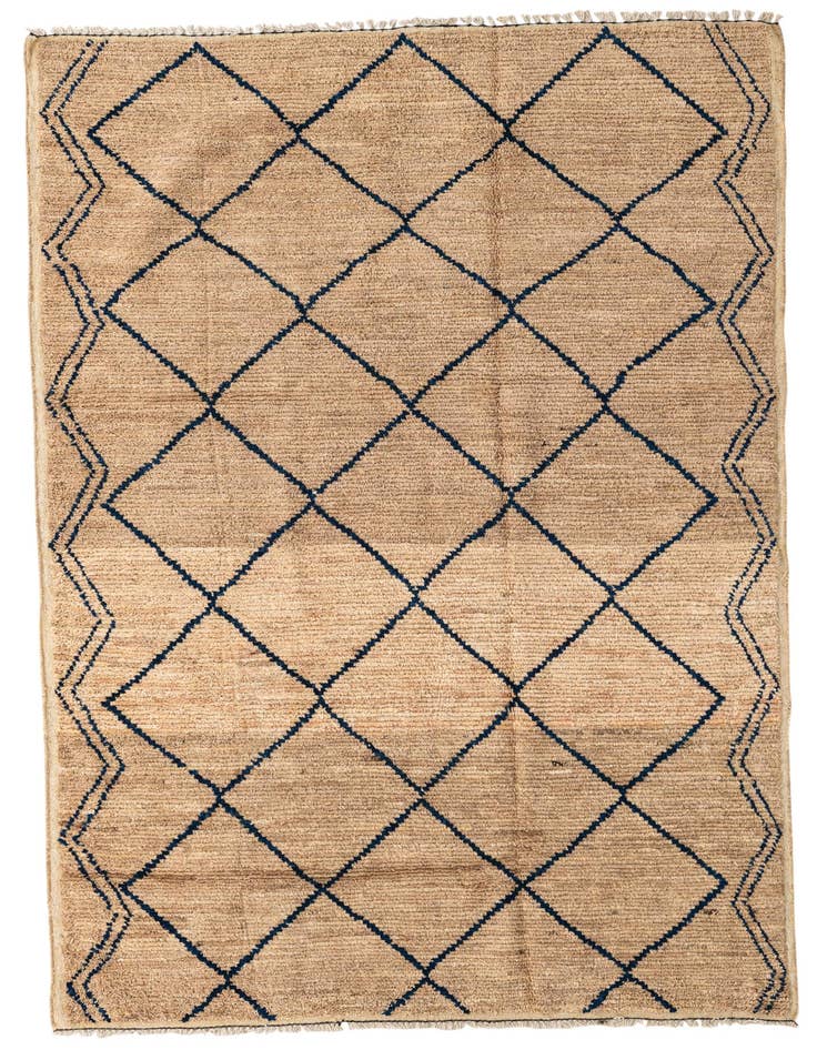 Detail image of 6' x 8' 9 Hand Knotted Moroccan Wool Rug