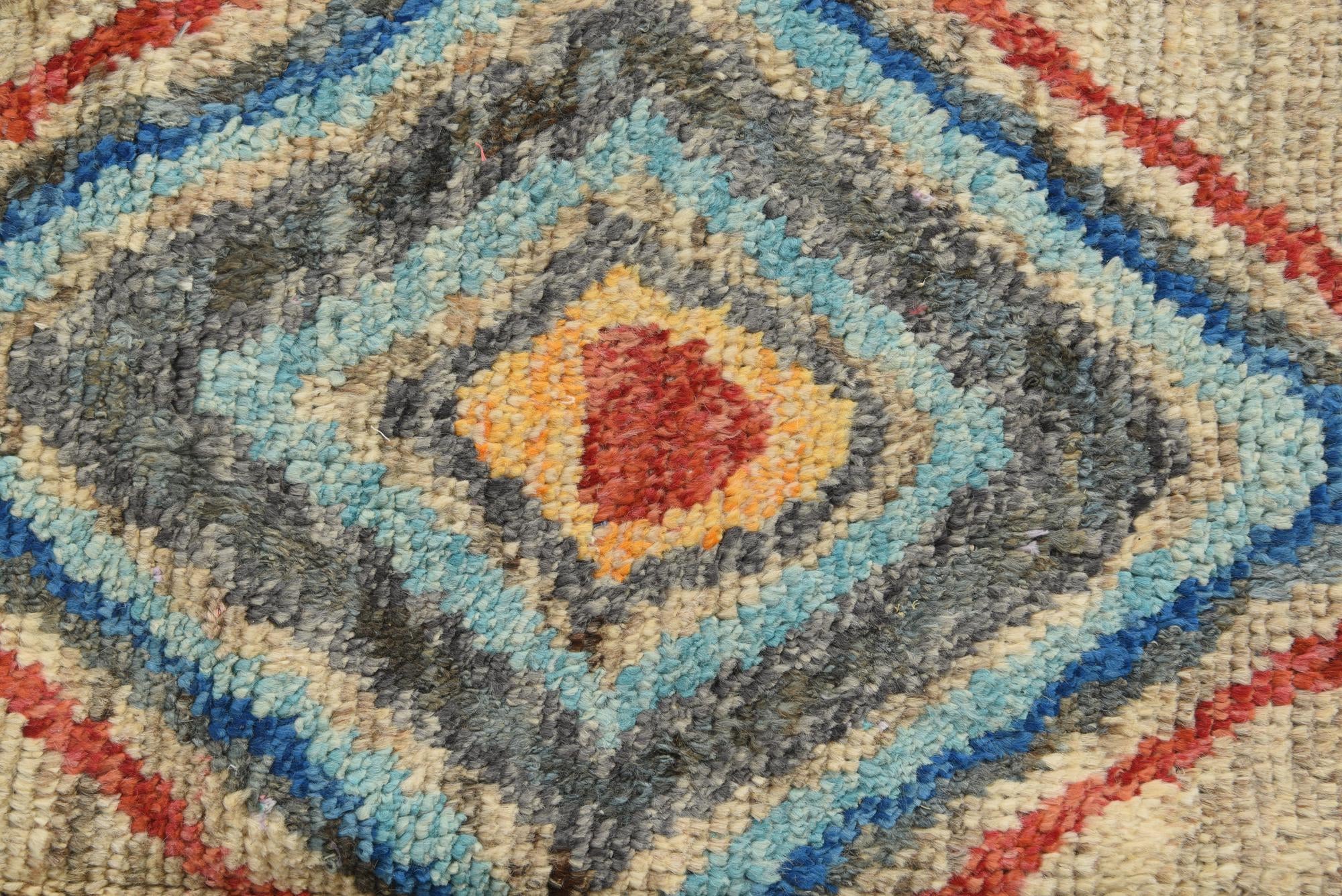 6' x 9' 5 Hand Knotted Moroccan Wool Rug