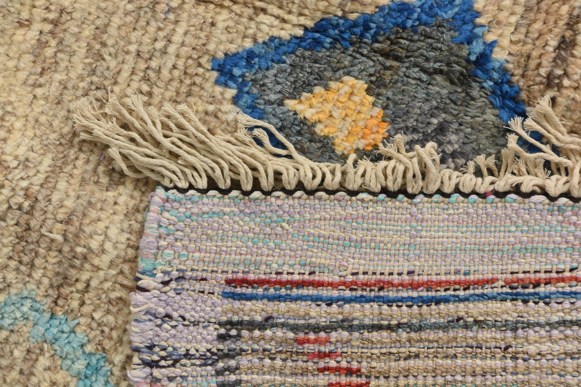6' x 9' 5 Hand Knotted Moroccan Wool Rug
