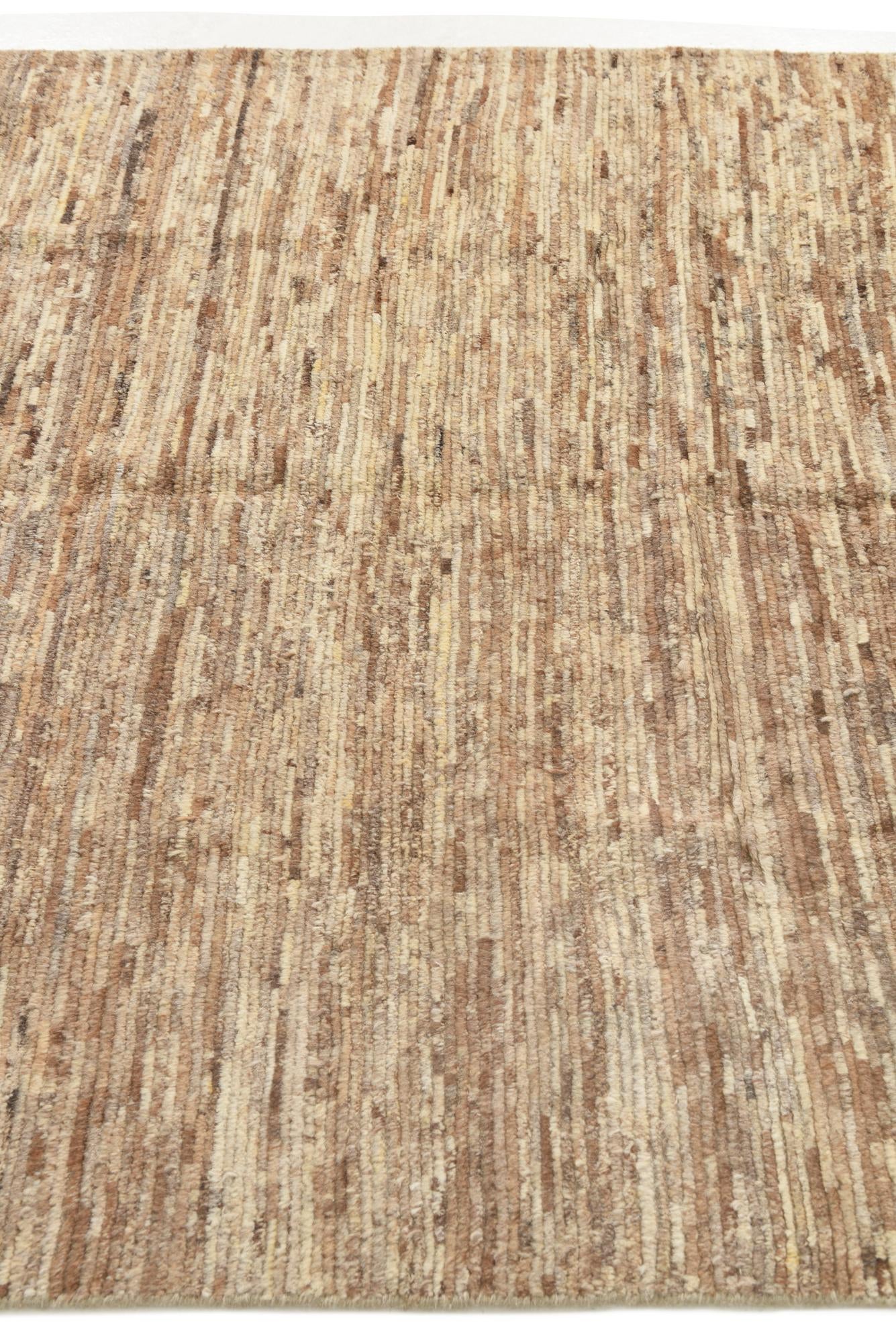4' 8 x 6' 4 Hand Knotted Moroccan Wool Rug