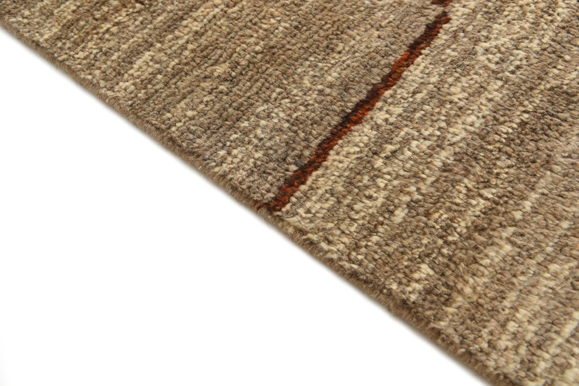 5' 9 x 8' 3 Hand Knotted Moroccan Wool Rug