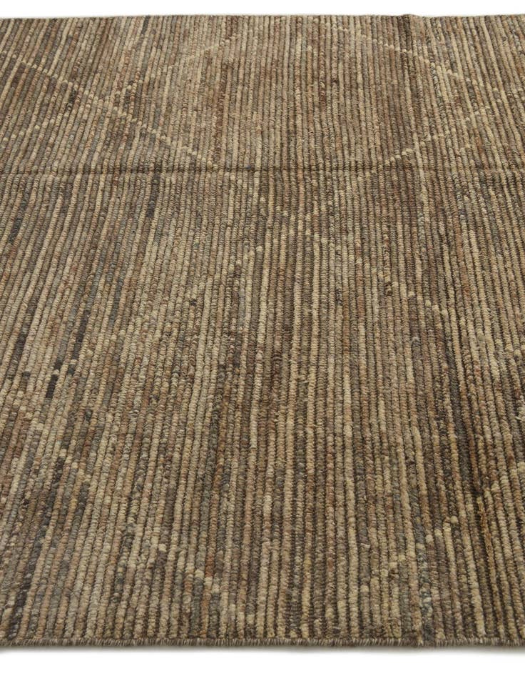 Detail image of 6' 2 x 9' 10  Hand Knotted Moroccan Wool Rug