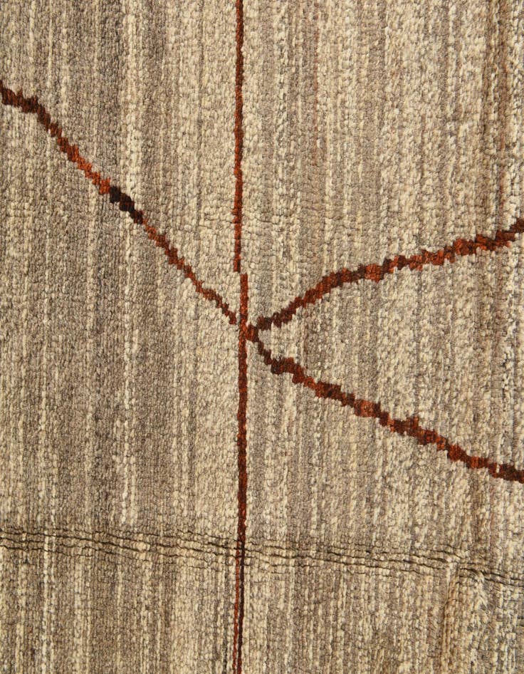 Detail image of 5' 8 x 8' 4  Hand Knotted Moroccan Wool Rug