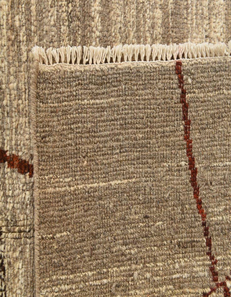 Detail image of 5' 8 x 8' 4  Hand Knotted Moroccan Wool Rug