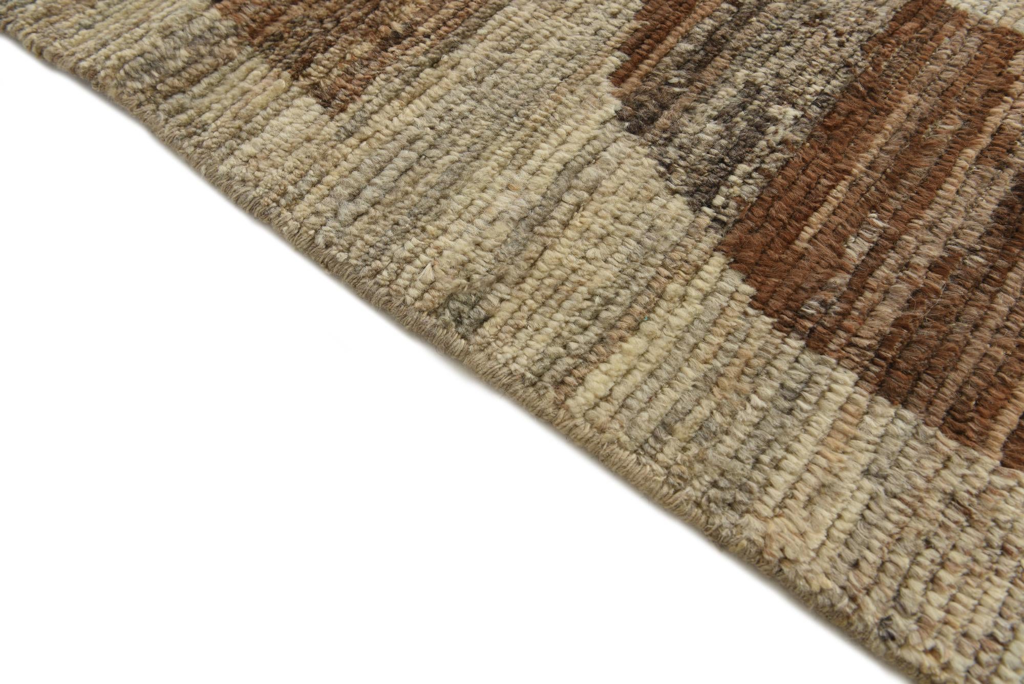 9' 2 x 12' 6 Hand Knotted Moroccan Wool Rug