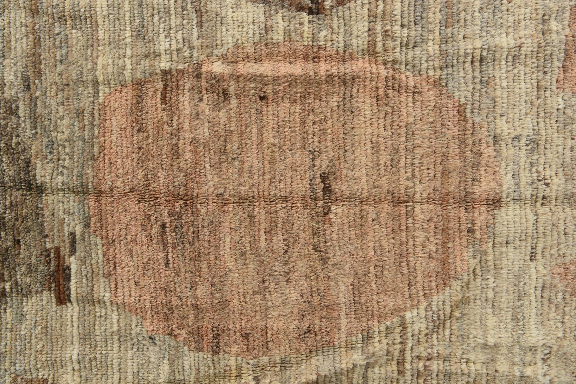 9' 2 x 12' 6 Hand Knotted Moroccan Wool Rug