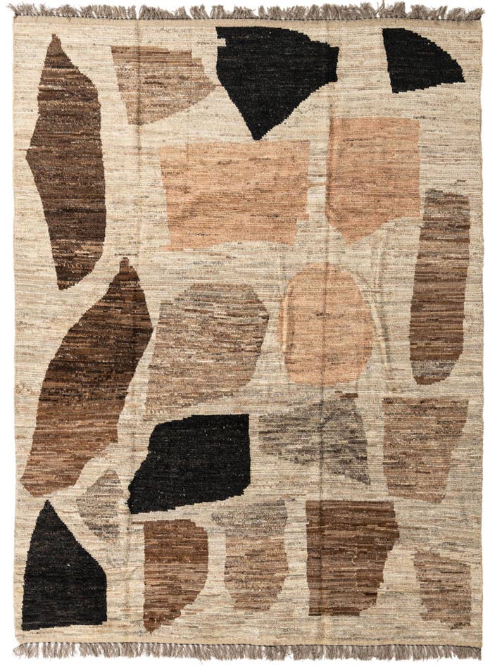Detail image of 9' 2 x 12' 6 Hand Knotted Moroccan Wool Rug