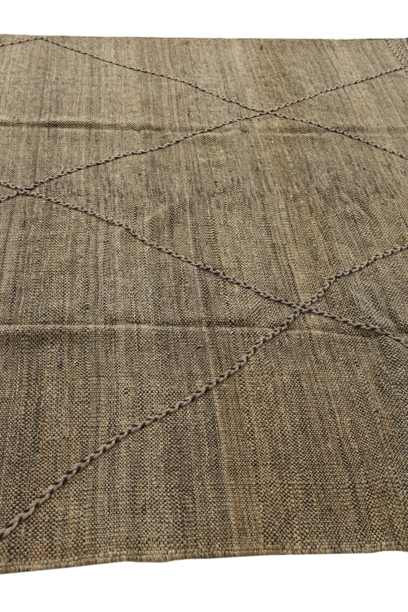 7' x 9' 10 Hand Knotted Moroccan Wool Rug