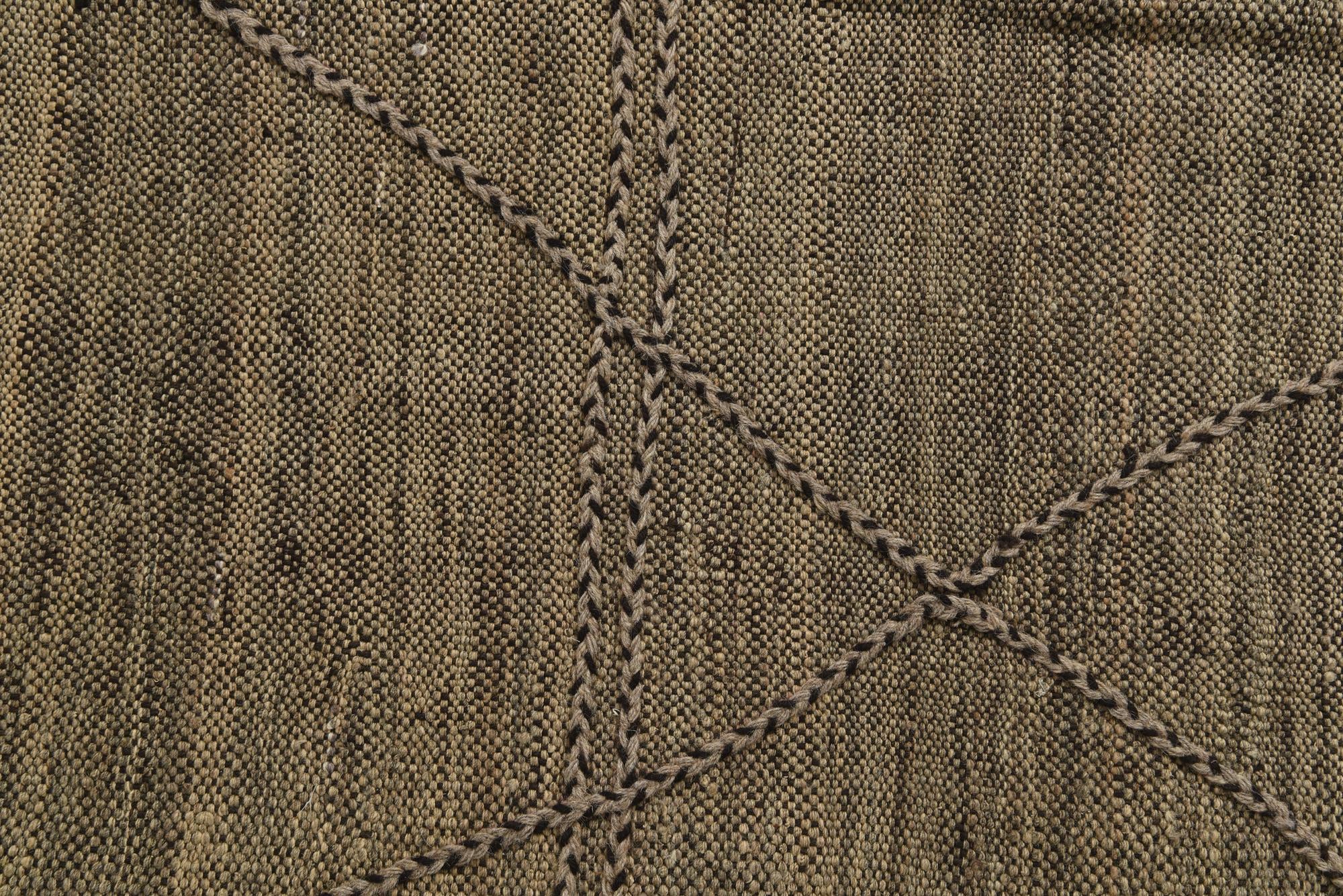 7' x 9' 10 Hand Knotted Moroccan Wool Rug