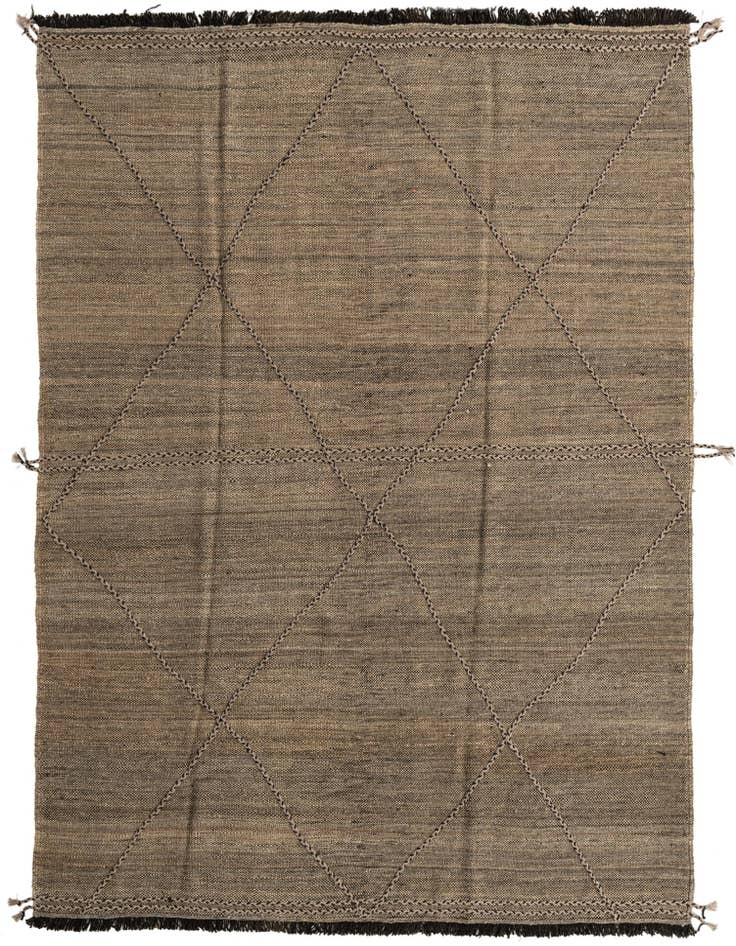 Detail image of 7' x 9' 10 Hand Knotted Moroccan Wool Rug