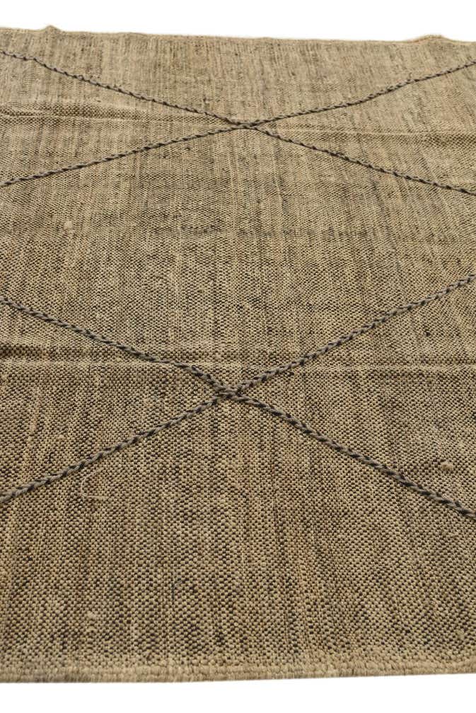 7' x 9' 4 Hand Knotted Moroccan Wool Rug