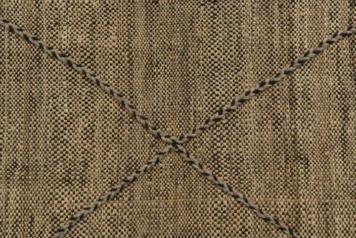 7' x 9' 4 Hand Knotted Moroccan Wool Rug