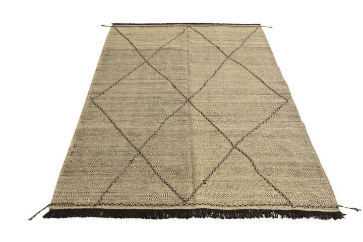 5' 4 x 7' 9 Hand Knotted Moroccan Wool Rug