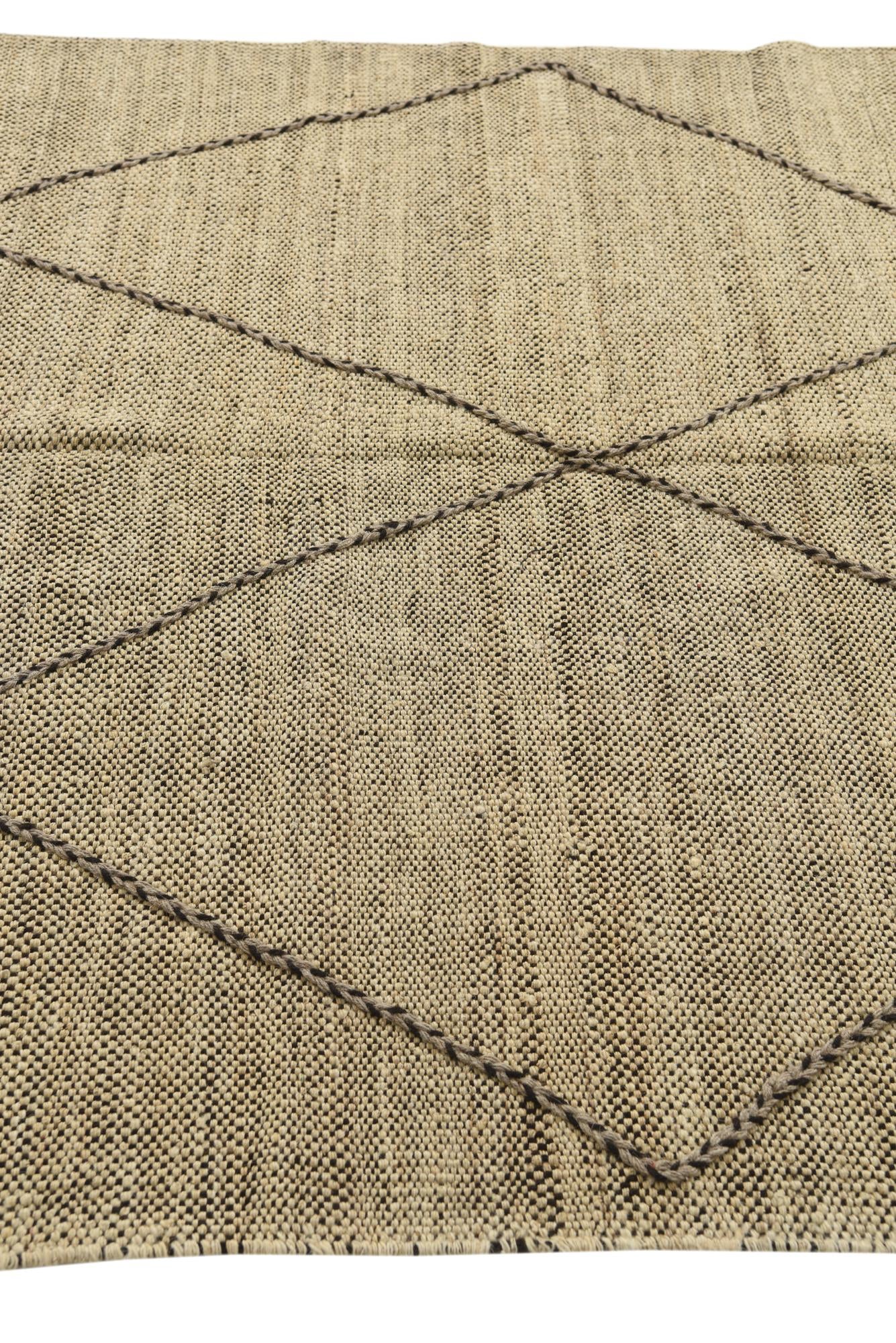 5' 4 x 7' 9 Hand Knotted Moroccan Wool Rug