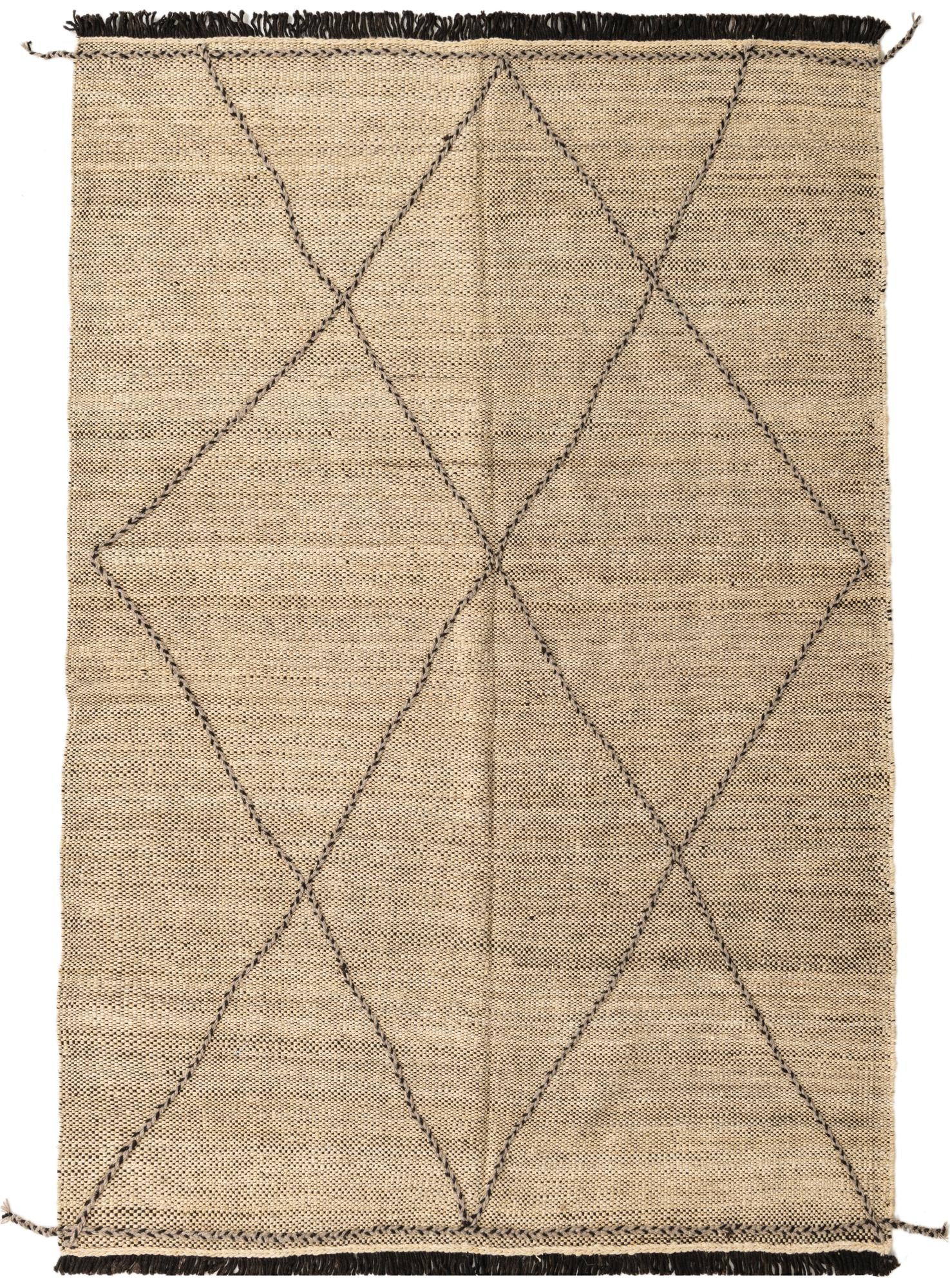 5' 4 x 7' 9 Hand Knotted Moroccan Wool Rug
