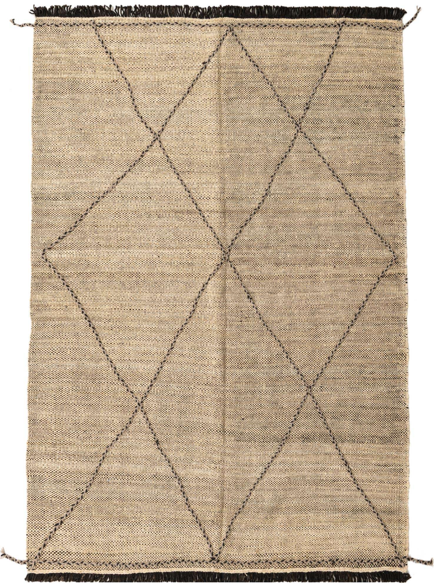 5' 4 x 7' 9 Hand Knotted Moroccan Wool Rug