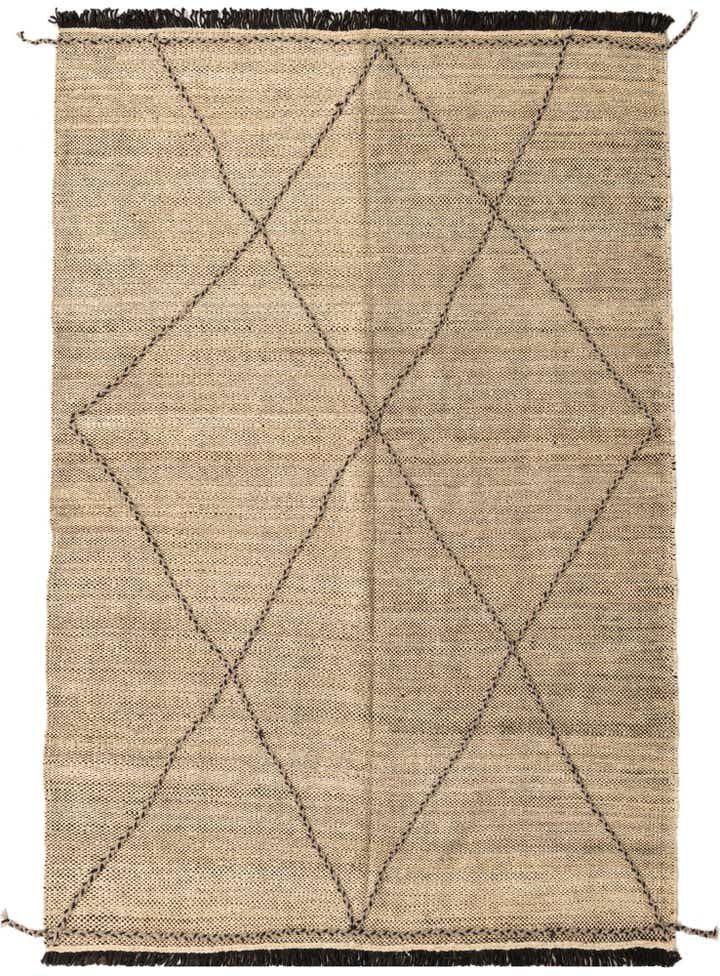 5' 4 x 7' 9 Hand Knotted Moroccan Wool Rug