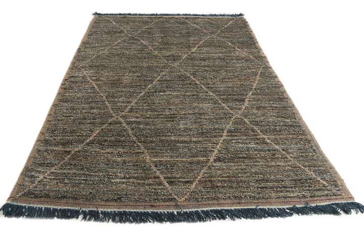 6' x 9' 1 Hand Knotted Moroccan Wool Rug