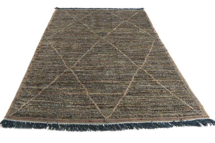 Detail image of 6' x 9' 1 Hand Knotted Moroccan Wool Rug