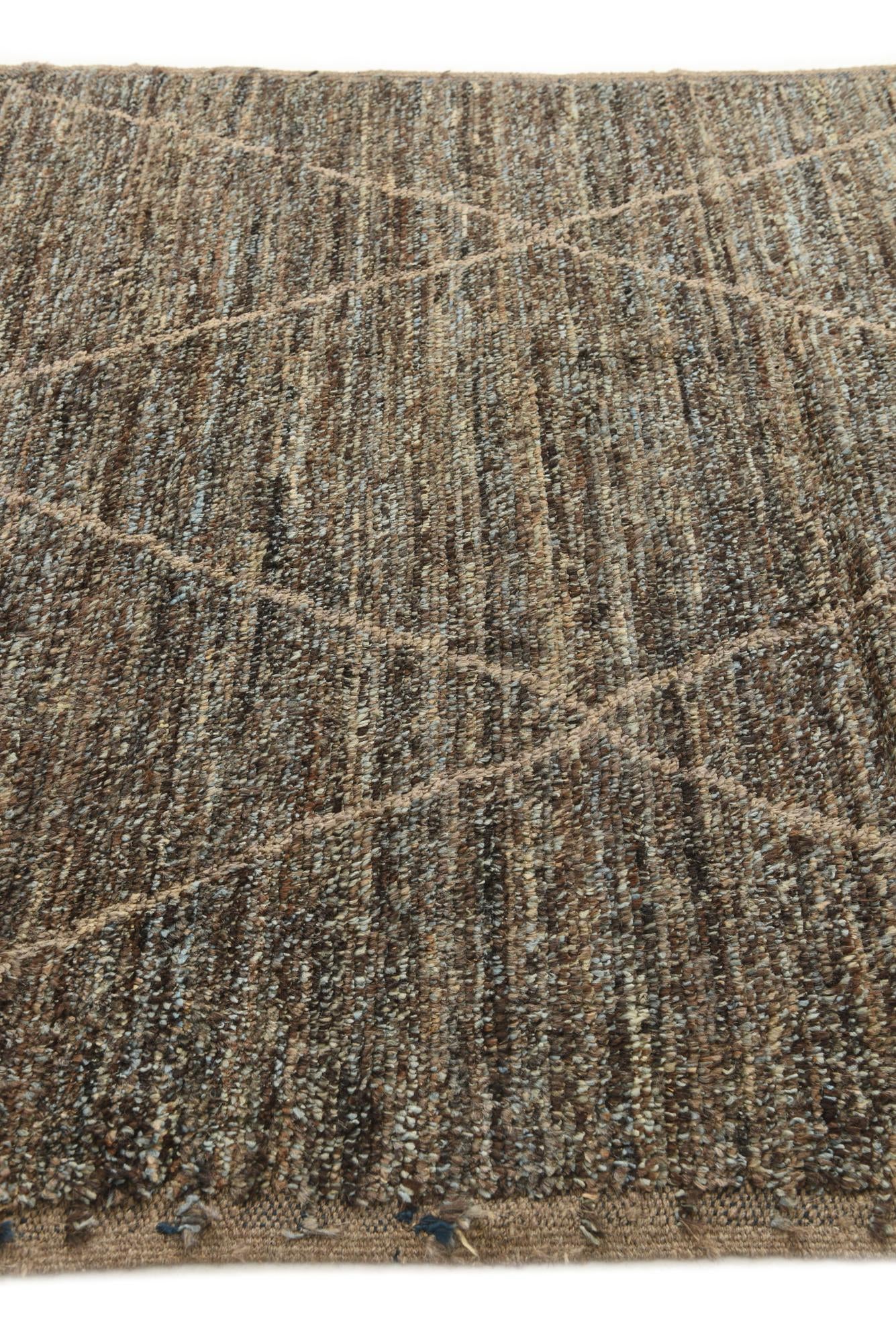 6' x 9' 1 Hand Knotted Moroccan Wool Rug