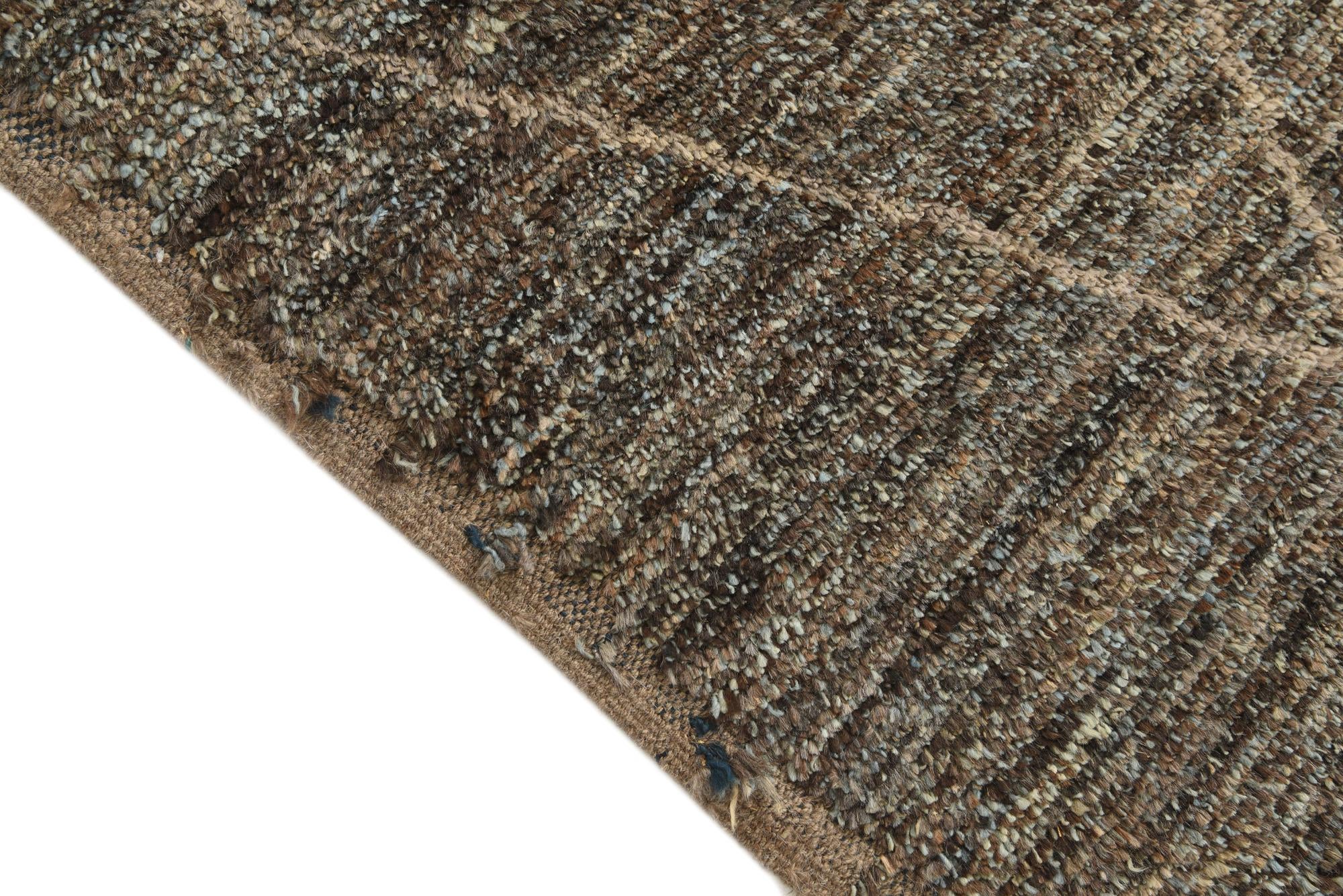 6' x 9' 1 Hand Knotted Moroccan Wool Rug