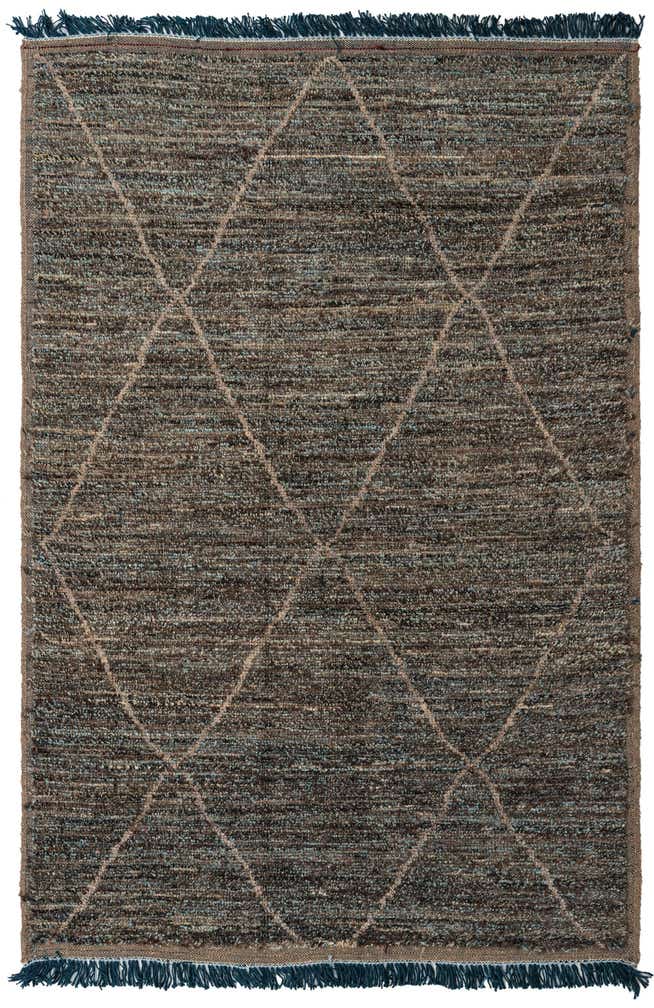 6' x 9' 1 Hand Knotted Moroccan Wool Rug