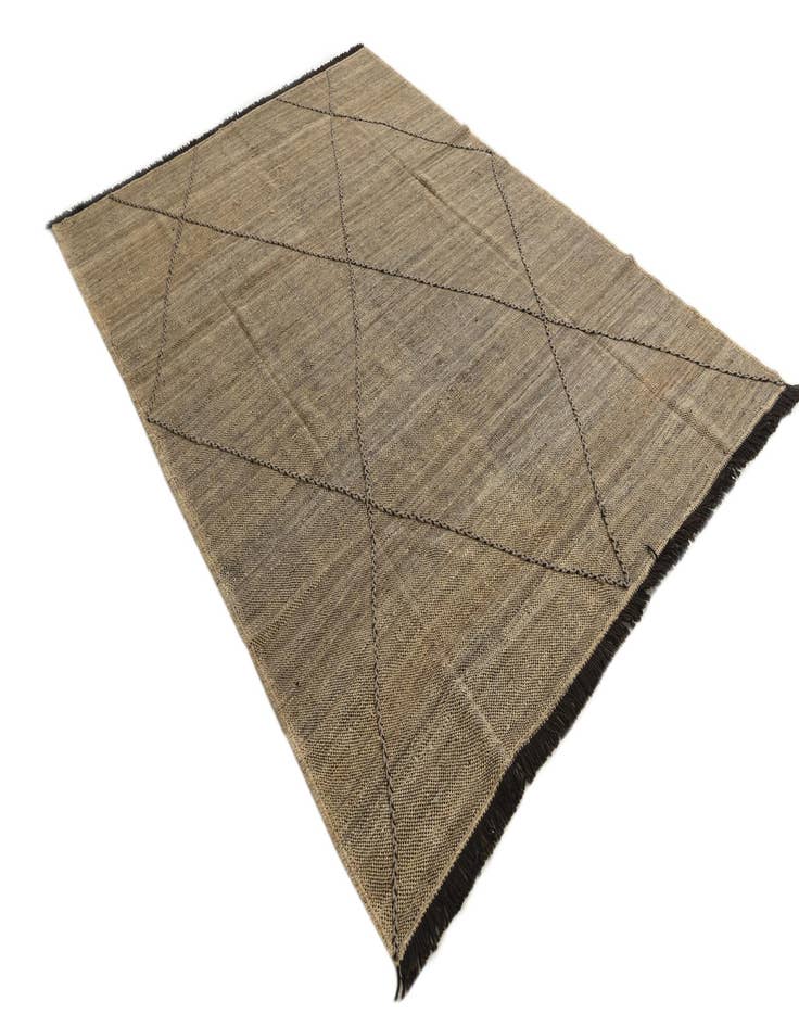 Detail image of 6' 10 x 9' 8  Hand Knotted Moroccan Wool Rug