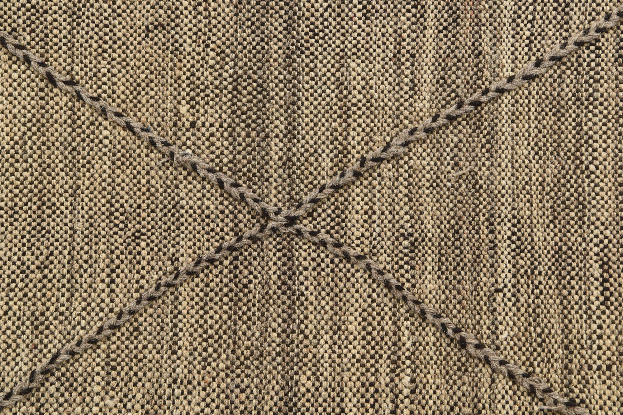 7' 2 x 9' 8 Hand Knotted Moroccan Wool Rug